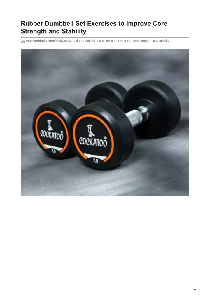 rubber dumbbell set exercises to improve core