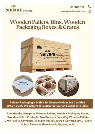 Buy Wooden Pallets Products For Packaging at Best Price in India