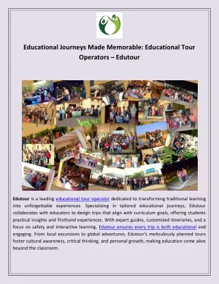 Educational Tour Operators