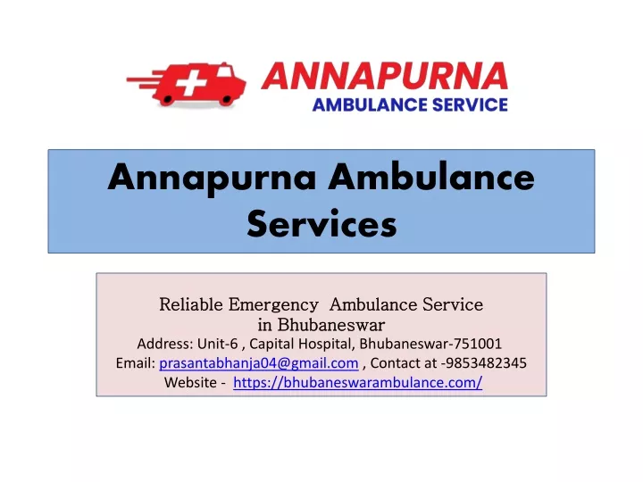 annapurna ambulance services