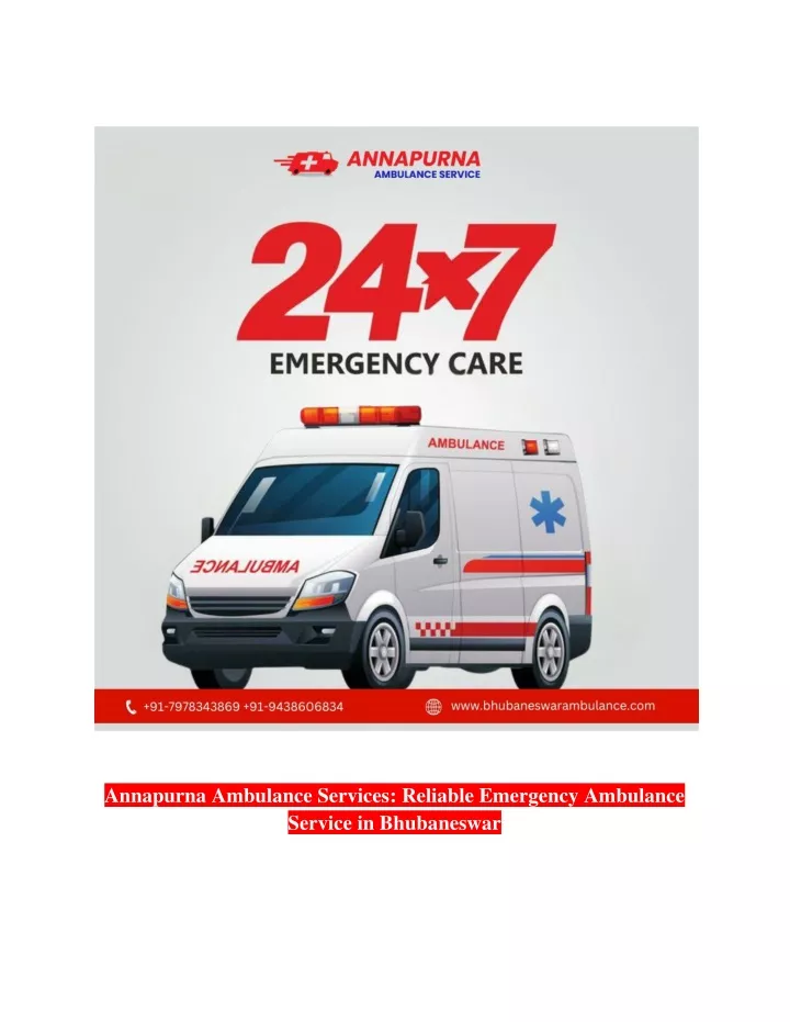 annapurna ambulance services reliable emergency