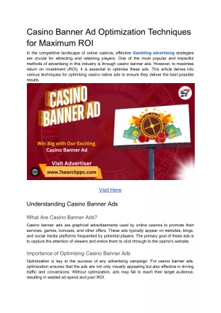 Casino Banner Ad _ Casino Advertising _ Gambling Digital Ads