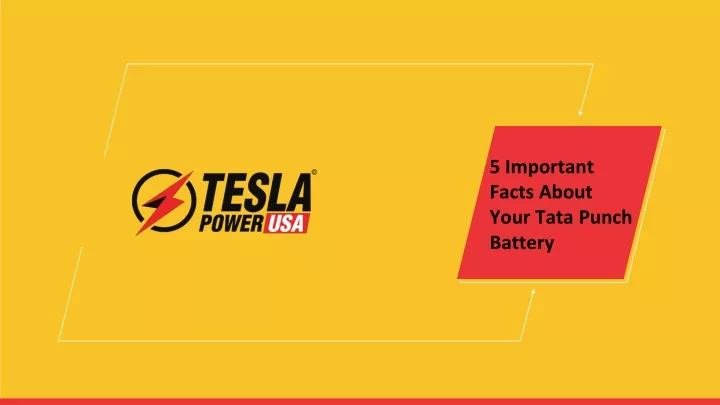 5 important facts about your tata punch battery