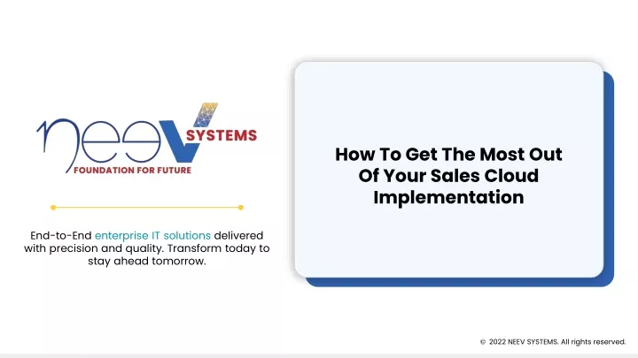 how to get the most out of your sales cloud implementation