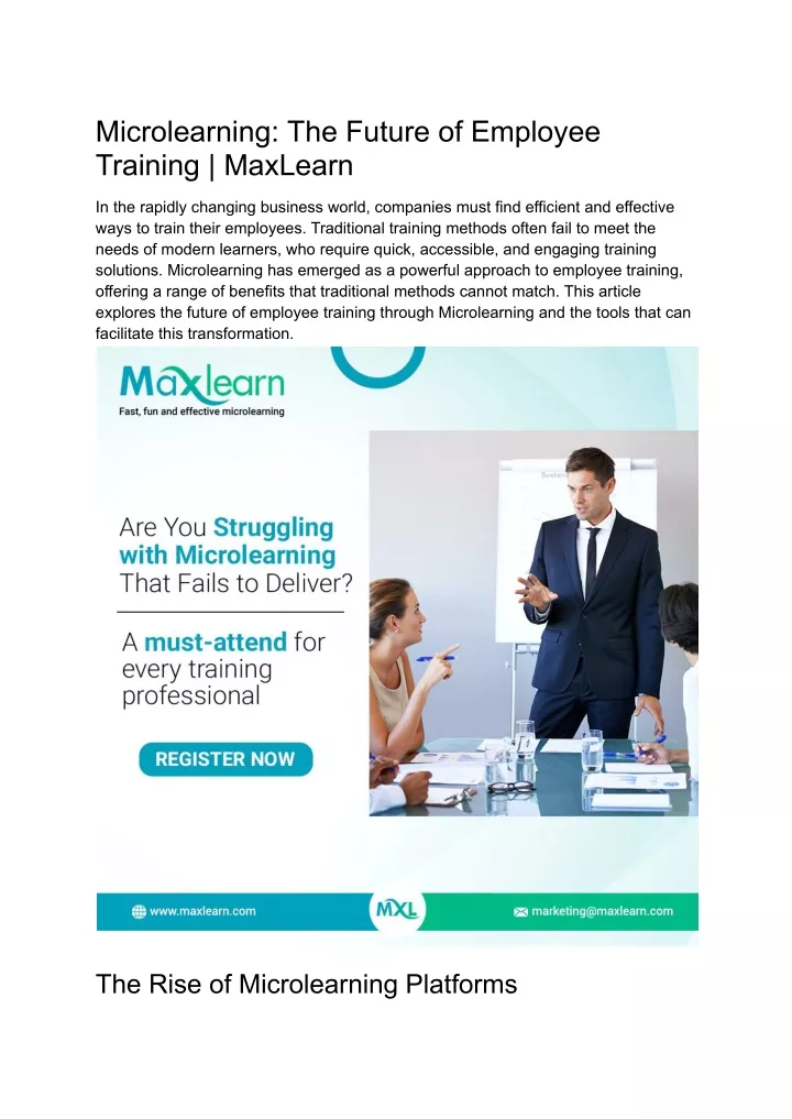 microlearning the future of employee training