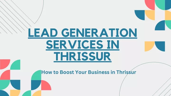 lead generation services in thrissur