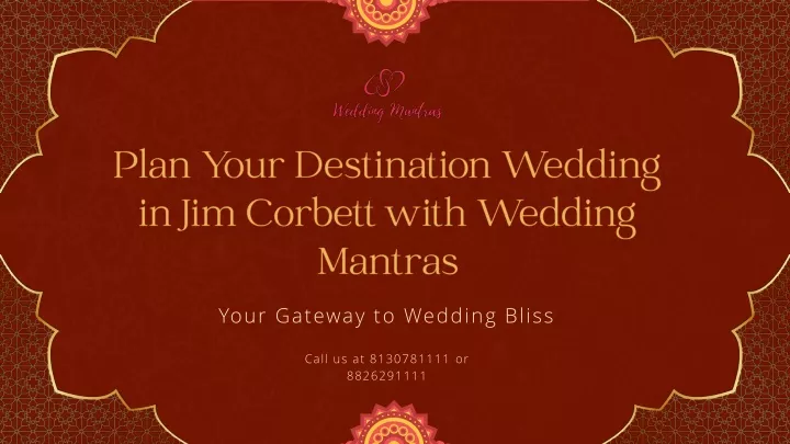 plan your destination wedding in jim corbett with