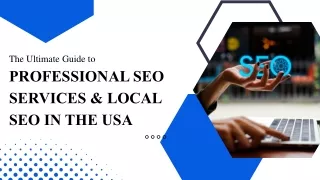 Enhancing Your Business with Professional SEO and Local SEO in the USA