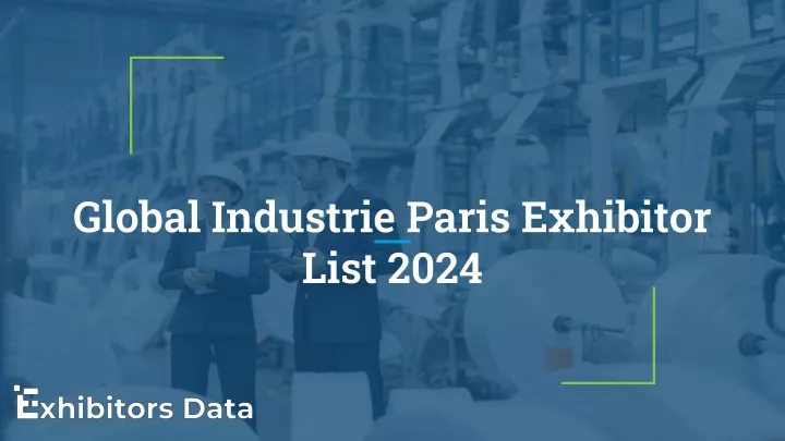 global industrie paris exhibitor list 2024