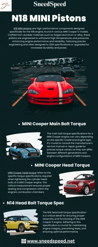 MINI Cooper Main Bolt Torque