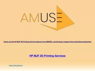 check out the hp mjf 3d printing service features