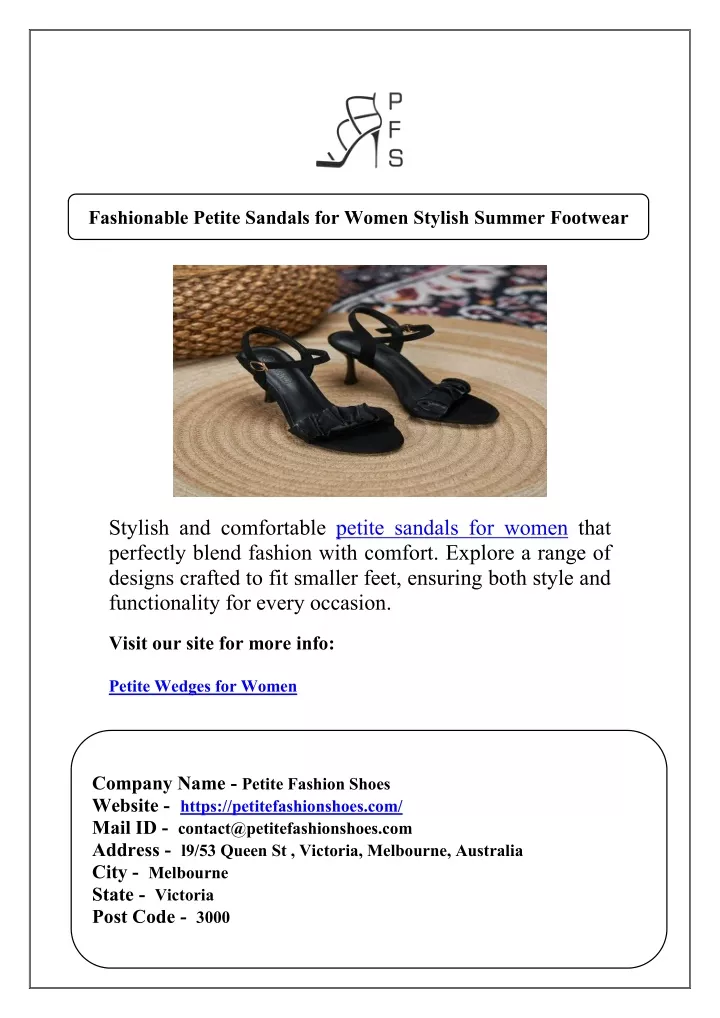 fashionable petite sandals for women stylish