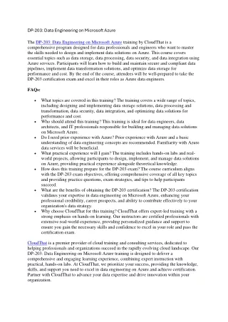 DP-203-Data Engineering on Microsoft Azure