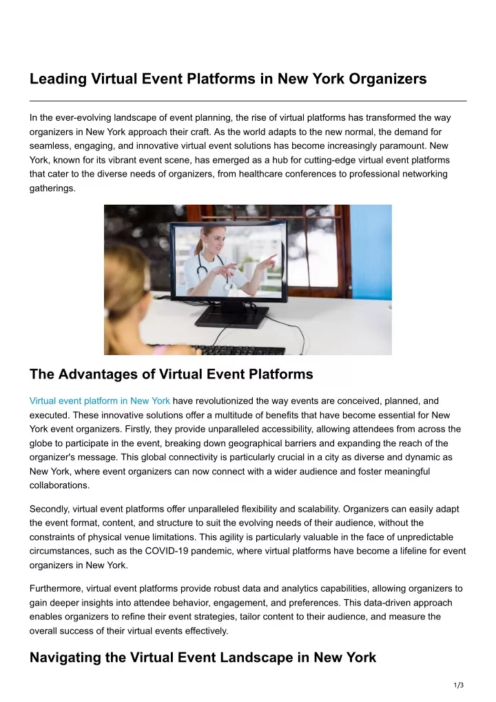 leading virtual event platforms in new york