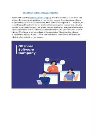 Best Offshore software company in Bangalore