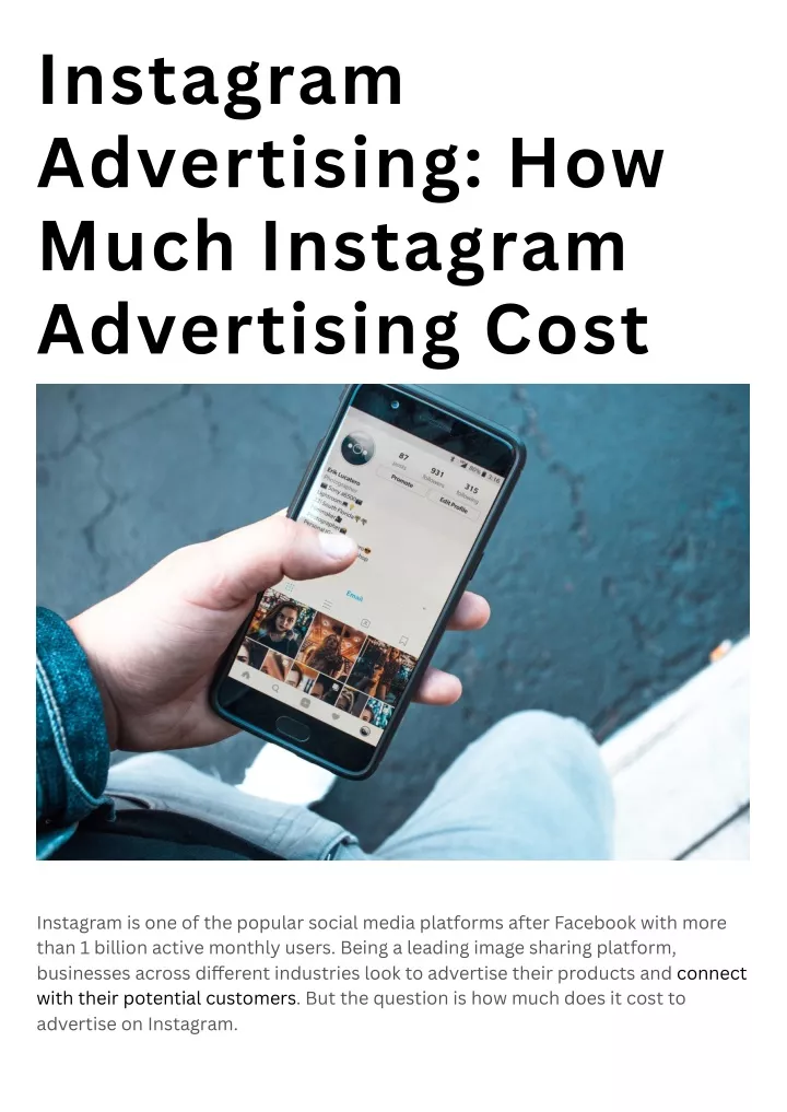 instagram advertising how much instagram