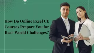 how do online excel ce courses prepare