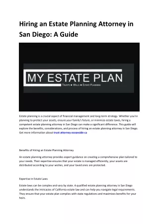 estate planning attorney oceanside ca