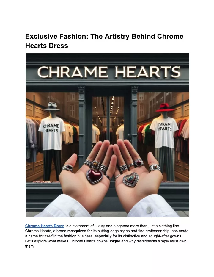 exclusive fashion the artistry behind chrome