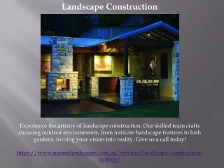 Landscape Construction