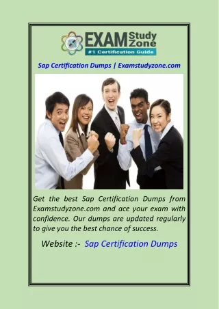 sap certification dumps examstudyzone com