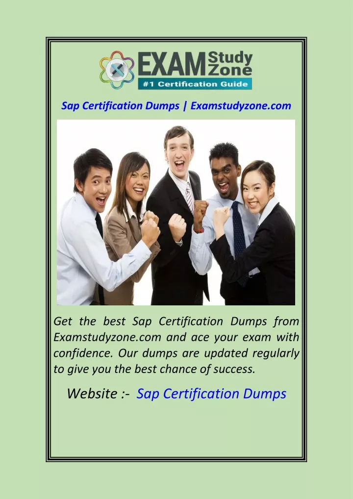 sap certification dumps examstudyzone com