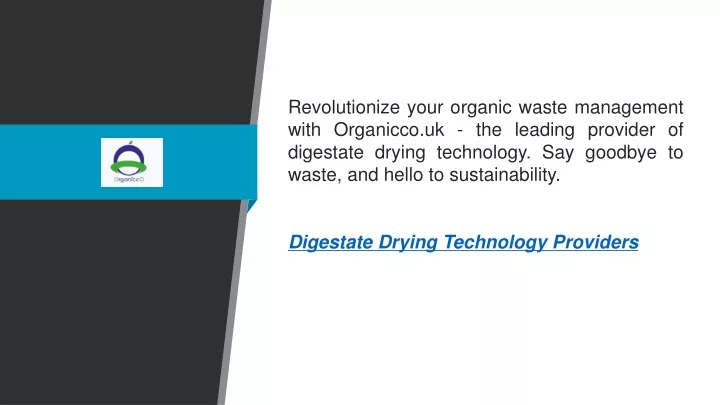 revolutionize your organic waste management with