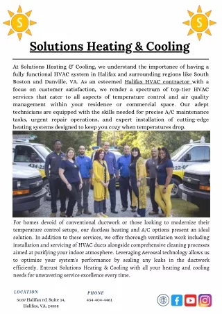 solutions heating cooling