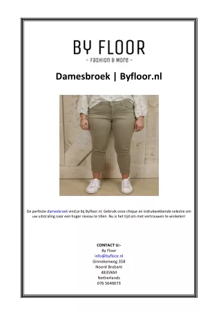 damesbroek byfloor nl