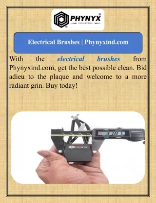 Electrical Brushes  Phynyxind.com