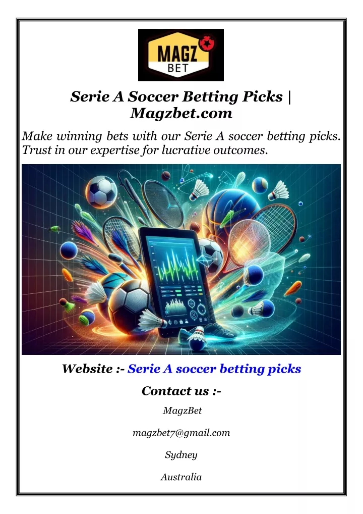 serie a soccer betting picks magzbet com