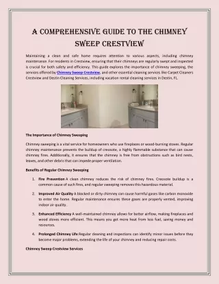 A Comprehensive Guide to the Chimney Sweep Crestview