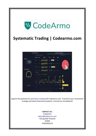 Systematic Trading | Codearmo.com