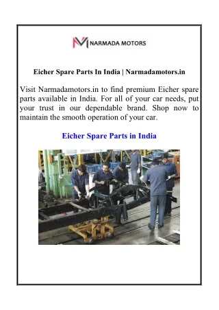 eicher spare parts in india narmadamotors in