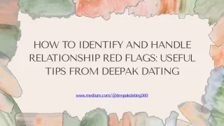 how to identify and handle relationship red flags