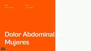 Dolor Abdominal en Mujeres