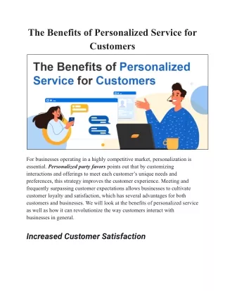 The Benefits of Personalized Service for Customers (1)