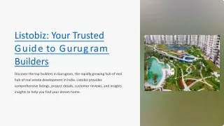 listobiz your trusted guide to gurugram builders