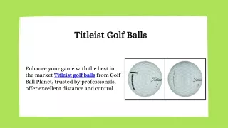Titleist Golf Balls