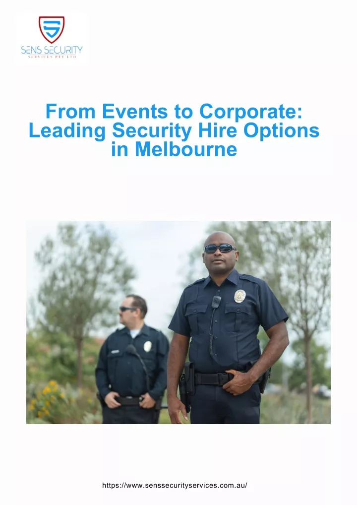 from events to corporate leading security hire