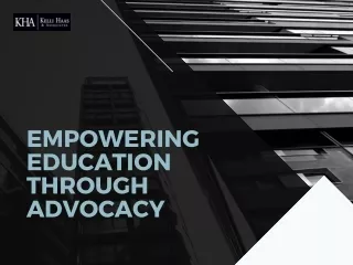 Empowering Education through Advocacy