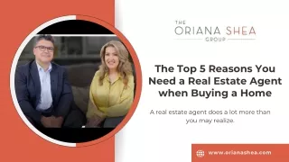 The Top 5 Reasons You Need a Real Estate Agent when Buying a Home