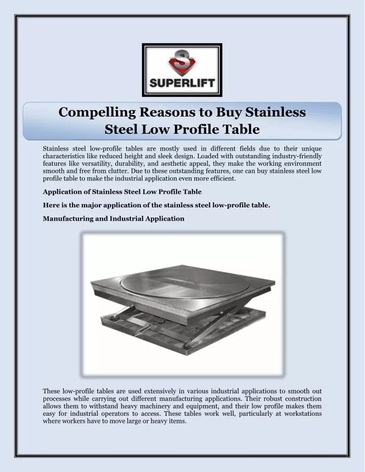 compelling reasons to buy stainless steel