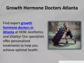 Growth Hormone Doctors Atlanta