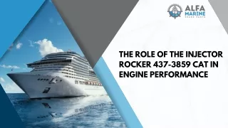 The Role of the Injector Rocker 437-3859 Cat in Engine Performance