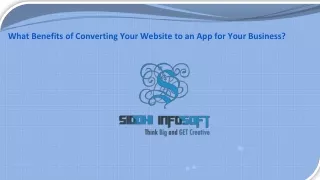 what benefits of converting your website to an app for your business