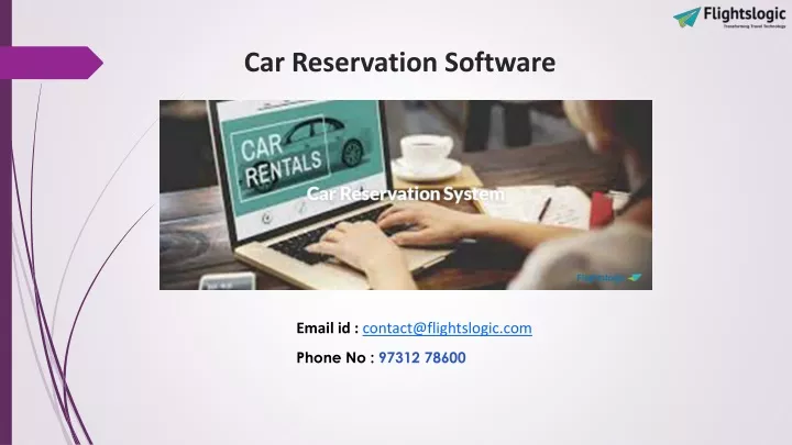 car reservation software