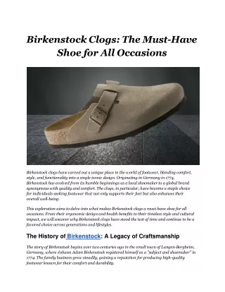 birkenstock clogs the must have shoe for all occasions