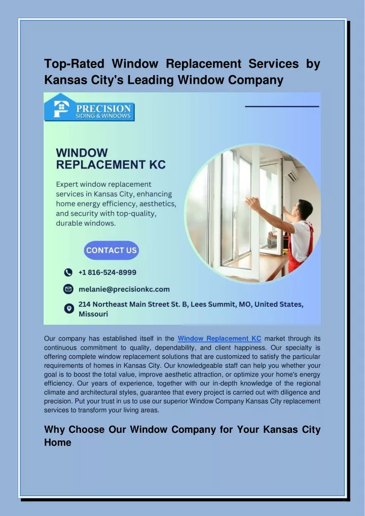 top rated window replacement services by kansas