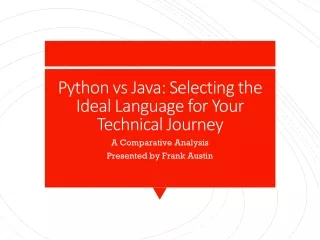 python vs java selecting the ideal language for your technical journey